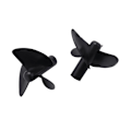Miniatyrbilde 3 av 5: 8 stk 3-bladet Propell 4 Venstre & 4 Høyre For 2011-5 Fiske Agnsbåt Fiskefinder RC Båt Reservedel Black