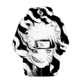 Miniatyrbild 2 av 3: Vuxna Uzumaki Naruto 3d print Anime Hoodie Sweatshirt Huvtröja Toppar Presenter L