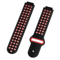 Miniatyrbillede 3 af 4: Silikon Urrem Bånd til Garmin Forerunner 220 230 235 630 620 735 645 Approach S20 S60 GPS Ur (Sort+Rød)