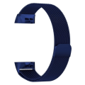 Miniatyrbillede 1 af 4: Milanese magnetisk erstatningshåndledsrem til Fitbit Charge 3(L) Fitness Tracker Ur - Blå