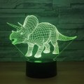 Pikkukuva 1 / 4: Triangle Dragon 3D LED-dinosaurin lamppu Ihastuttava 7 väriä vaihtuva 3D tunnelmavalaisin lahja-lamppu Ihastuttava 7 väriä vaihtuva -h