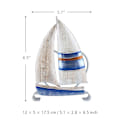 Miniatyrbillede 4 af 5: Tooarts Sejlbåds Serviet Holder Jern Serviet Holder Kreativ Pynt Hotel Papir Etui Køkken light blue