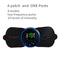 Miniatyrbilde 3 av 5: Mini Elektrisk EMS Nakke- og Ryggmassasjeapparat Cervical Massasje Patch Smertelindring Remote Controller *5 patches