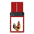 Pikkukuva 2 / 5: Automaattinen Chicken Coop Door Light Sense Ovenavaaja Siipikarja Puutarha Kana Ankka Ovenavaaja Käytännöllinen Kana Lemmikki Häkkien Ovi Red no pattern