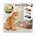 Miniatyrbillede 5 af 5: Dobbelt Pet Skål i Rustfrit Stål, Skridsikker, Anti-Knock, Hundekat Foderredskaber, Grøn