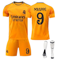 Miniatyrbilde 1 av 3: 2425 Real Madrid bortefotballdrakt Mbappe-drakt med sokker XL(180-185cm)