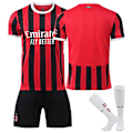 Miniatyrbilde 1 av 3: 2425 AC Milan hovedtrøye rød fotballdrakt S(165-170cm)