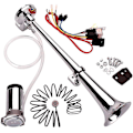Miniatyrbilde 1 av 4: 12v 150db, Kromert Zink Luft Horn For Toghornsett For Lastebiler Med S