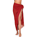 Pikkukuva 1 / 5: Naisten Chiffon Uimapuvut Pareo Huivi Rannassa Peite Takki Kääri Kaftan Sarong Uimapuvut Naiset Red One Size