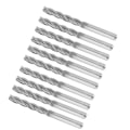 Pikkukuva 2 / 5: 10 kpl karbidista valmistettu CNC 4-urainen kierrejyrsin 3,175 x 22 mm