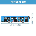 Pikkukuva 3 / 3: Simulaatiokaupunkibussimalli Vetoautobussi Leikkiauto Leikkiautot Leikki Sopii Lapsille Blue