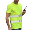 Pikkukuva 4 / 5: Hi Vis -näkyvyyslyhyt hihainen turvallisuuspyöreäkauluksinen T-paita Yellow 3XL
