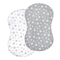 Miniatyrbilde 1 av 5: Bassinetlaken 2-pak, passer til Halo Bassinet Swivel Sleeper, Universal laken for rektangulære, ovale, timeglassformede bassinetmadrasser, fleksibel for forskjellige
