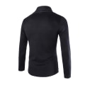 Miniatyrbild 2 av 3: Herrar Kragehals Långärmad Öppen Fram Cardigan Business Casual Ytterkläder Black M