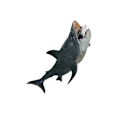 Miniatyrbillede 2 af 4: Malerisk Hajfigur Megalodon Model Dyr Til Tidlig Læring Legetøj