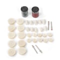 Miniatyrbillede 2 af 4: 36PCS Uldfilt Slibning Polering Hjul Pads Kit Uld Polering Tilbehør