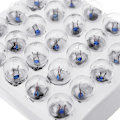 Miniatyrbillede 3 af 5: 50 stk./æske 2,5V Miniature Mini Lyspære Lampe Skrue Pære Fysisk Eksperiment Model Student Undervisning