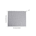 Miniatyrbillede 5 af 5: Pejsnetgardin - 2 stk., 61x45,7 cm, Forhindrer gnistskader, Rustfri, Elegant design black 4