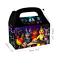 Pikkukuva 2 / 4: 12 kpl Five Nights at Freddys Lolly Ryöstölaatikko Kassi Makeisrasia Juhlatarvikkeet Koristeet