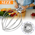 Miniatyrbillede 4 af 5: K5AWW Piskeris Ståltråd Pisker Rustfrit Stål Æggepisker Mixer Blandehoved 5QT til American KitchenAid