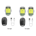 Miniatyrbild 1 av 5: Hög Ljusstyrka Trådlös LED-Strobbelampa, 7 Färger LED-Strobbeljus Uppladdningsbara Lampor, Kollisionsskyddande Lampor Nödvarningslampor För Motorcykel 1 light -1 remote control