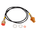 Miniatyrbillede 1 af 5: CO2 Tank Adapter Slange 60 Tommer Messing ABS Sodamaskine Hurtigforbindelsesadapter Slange med Hurtig Afbrydelse