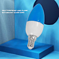 Miniatyrbillede 3 af 5: E14 Led Color Candle Tip Pære, Color Candle Light, blå blue