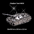 Pikkukuva 1 / 5: 3D-metallipalapeli tee itse käsikirja Kuuluisat panssarivaunujen sotilassarjan tiikeritankit T-34 Js-2 M1a1 tankkimalli Kokoa palapeli Chieftain Tank MK50