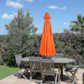 Miniatyrbillede 4 af 5: 3m Rund Haveparasol Udendørs Terrasse Solskygge Baldakin 3m 6/8x Arm red 3m 8bones