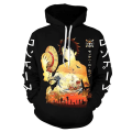 Miniatyrbilde 1 av 2: Voksne One Piece Luffy Printed Hettegensere Hettegenser Pullover Topper Gaver S