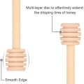 Miniatyrbilde 3 av 5: Pakke med 100 Mini 3\" Trehonningsskjeer, Individuelt Emballerte