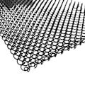 Miniatyrbillede 4 af 5: Pejs Net Screen Curtain - 2 stk, 24x18in/61x45,7cm, Forhindrer gnistskader, Rustbestandigt, Elegant Design black 1