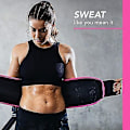 Miniatyrbillede 3 af 4: Mænds og kvinders mavebælte Sweet Sweat Shapewear Korset Justerbart Bælte Tættsiddende red L