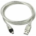 Pikkukuva 1 / 5: USB -uros Firewire Ieee 1394 4-nastainen uros Ilink-sovitinkaapeli Sony Dcr-trv75e Dv:lle