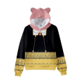 Miniatyrbilde 3 av 4: Spyfamily Hettegensere for Voksne - Motetrykte Søte Katteører Hettegenser Topper Langærmet Pullover Gaver B S