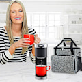 Miniatyrbillede 5 af 5: Kaffemager Taske Enkelt Serverings Kaffe Brygger Vandafvisende Taske Med Ekstra Lommer Kaffe Maskine Taske