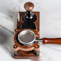 Miniatyrbillede 2 af 5: Kaffekværn Opbevaringsstativ Træ Kaffe Tamper Holder Multifunktionel Kaffe Tilbehør Hylde