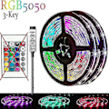 Miniatyrbilde 2 av 5: 20m LED-lys Bluetooth RGB-lys LED-stripe med 44-knappers fjernkontroll Musikk-synkronisering Fargeskiftende LED-stemningsstripe Fule53 -ES 10M Full Set 5050 3Key USB