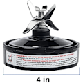 Miniatyrbillede 3 af 5: 6 finner blenderblad erstatning for Pro Extractor Blade til blenderdele Auto IQ