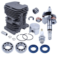 Miniatyrbild 1 av 4: NIKASIL Cylinder Kolv Vevaxel Toppfinish-kit Kompatibel med STIHL MS180 018 38MM Motorsåg