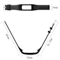 Miniatyrbilde 1 av 4: Svart erstatnings silikon håndleddsstropp for Garmin VivoFit 2/1 Fitness Activity Tracker-S