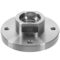 Miniatyrbillede 1 af 3: Drejebænk Chuck Træ drejebænk frontplade 3 tommer gevind bagplade adapter Chuck Silver 7.5X7.5cm