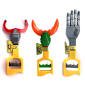 Miniatyrbillede 5 af 5: Sinknap Grabber Toy Creative Magic Props Letvægts Early Learning Grabber Legetøj til hjemmet Random Color Long Clamp