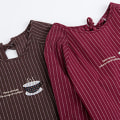 Miniatyrbilde 4 av 5: Langarmet forkle Hudvennlig med lommer Polyester Bomull Dame Arbeidsforkle For Matlaging Wine Red