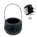Miniatyrbilde 4 av 4: Mist Maker - 12 Skiftende LED-lys - Fontene/Dam/Fogger Mist Enhet - SVART