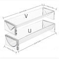 Miniatyrbild 3 av 5: 1 st Transparent Rektangulär Kex Display Rack Mat Dessert Bröllopstårta Stativ