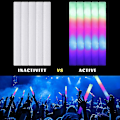 Miniatyrbild 3 av 5: 12/15/30/60 st Led Glow Sticks Bulk Färgglad Rgb Glow Foam Stick Cheer Tube Mörk Ljus För Xmas Födelsedag Bröllopsfest Tillbehör 30 pcs Foam Stick