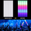 Miniatyrbillede 3 af 5: 12/15/30/60 stk LED Glødestav Bulk Farverige RGB Glødeskumstav Cheer Tube Mørkt Lys Til Jul Fødselsdag Bryllup Fest Tilbehør 30pcs Green