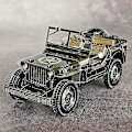 Miniatyrbillede 3 af 5: 3D Metal Puslespil DIY Håndbog Berømte Tank Militærserie Tiger Tanks T-34 Js-2 M1a1 Tankmodel Saml Puslespil M1A1 Abrams-Color