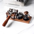 Miniatyrbillede 3 af 5: Kaffekværn Opbevaringsstativ Træ Kaffe Tamper Holder Multifunktionel Kaffe Tilbehør Hylde